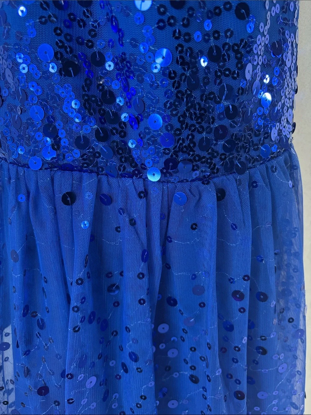 Ruby Rox Girls Blue Sequin Party Dress Girls Size 8 Special Occasion